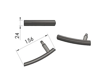 Termatech TT22 poigne de porte