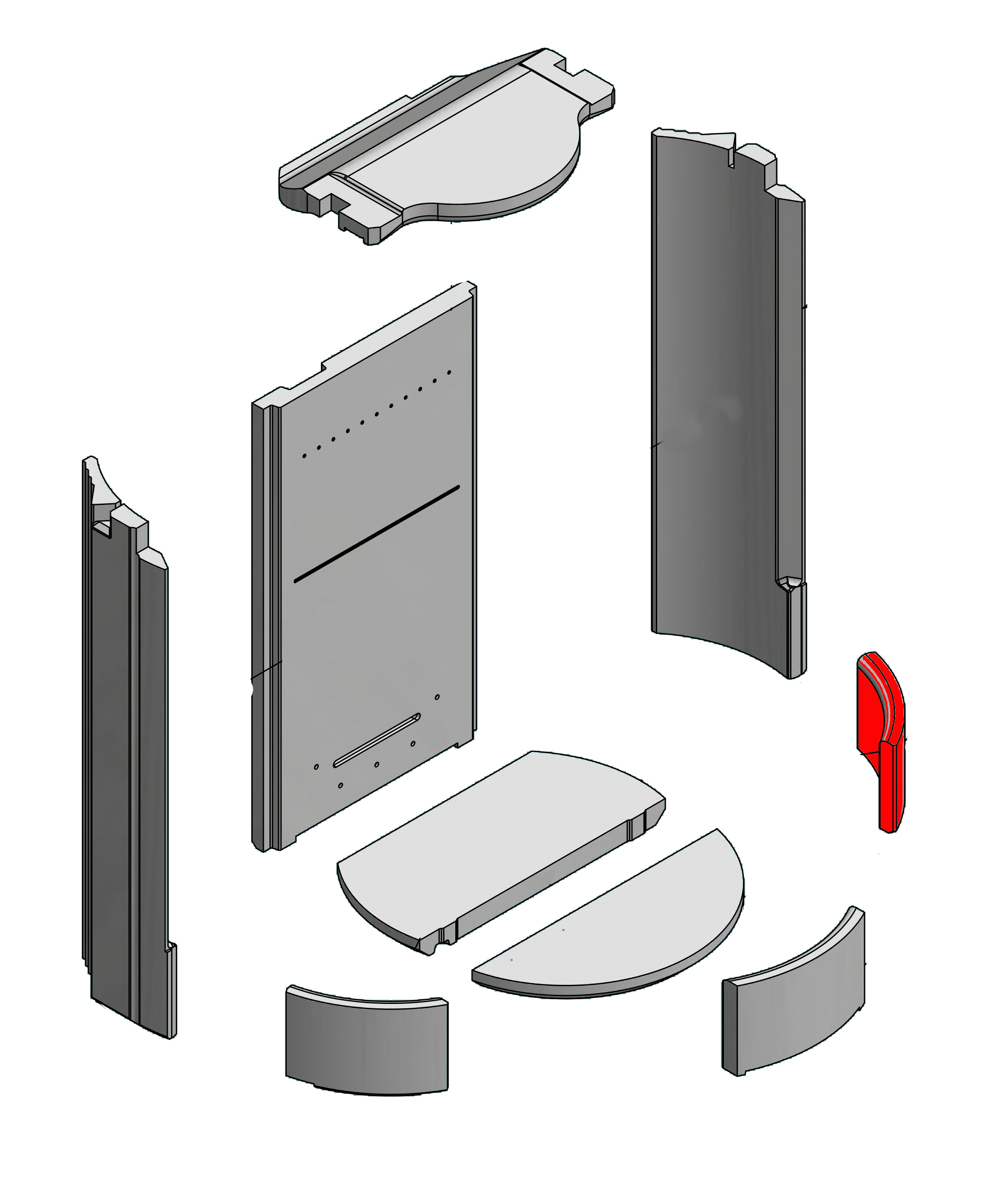 Attika Pilar Clever Air barrire  bois droit
