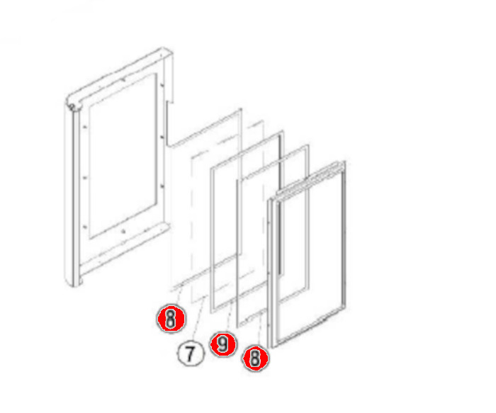 Austroflamm Ivy 2.0 joint d'tanchit vitre vitre latrale kit