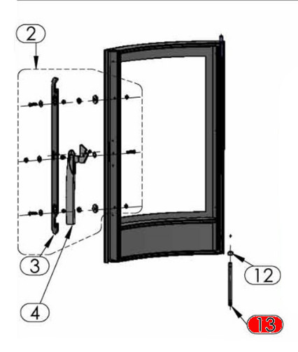Oranier Polar 4 levier verrou de porte de foyer